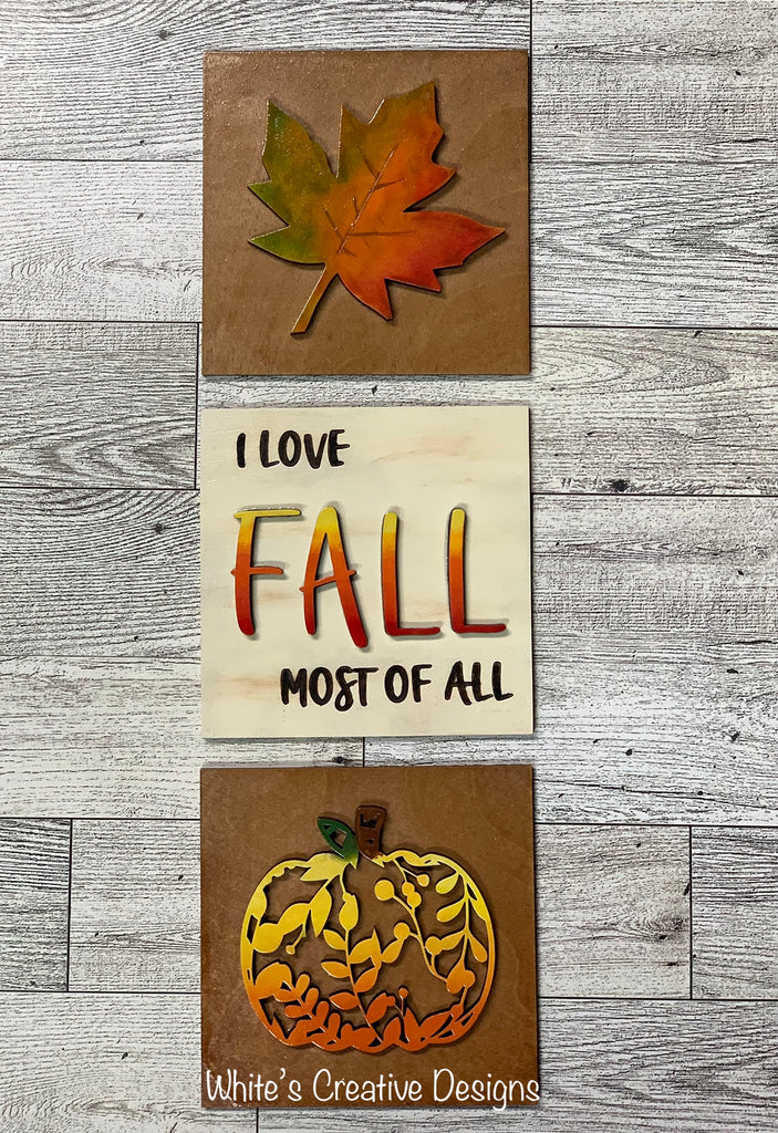 FALL 2022 Ladder Tiles (I love Fall) (T003) – White's Creative Designs