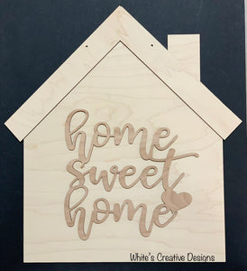 House (Home Sweet Home) Door Hanger