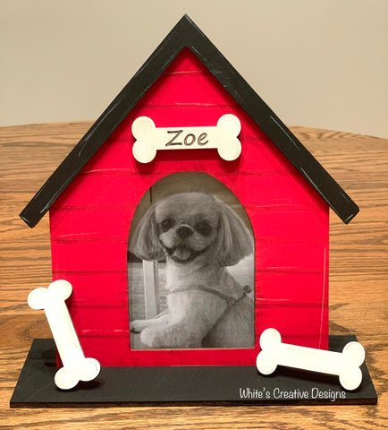 Dog House Picture Frame (personalized)