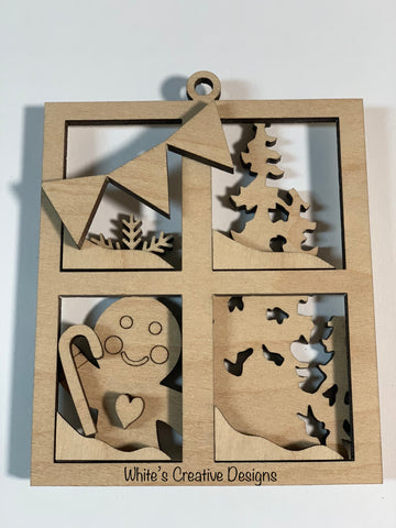 Gingerbread Window Ornament