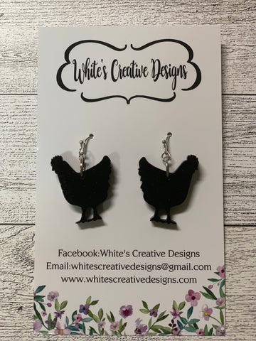 Chicken Earrings