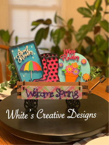 April Showers/May Flowers Wagon Inserts