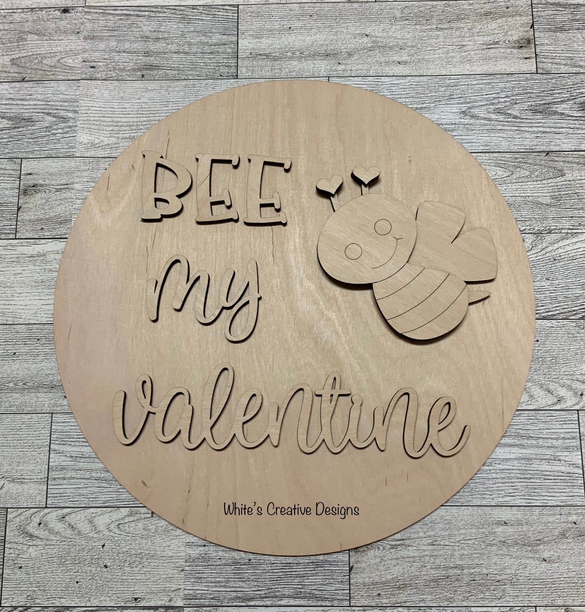 BEE my valentine Door Hanger