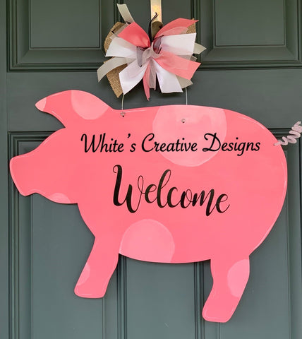 Pig Door Hanger (Y024)