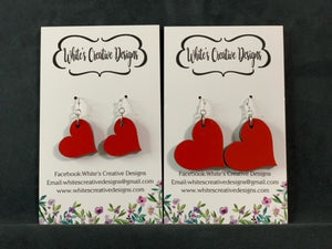 Red Heart Earrings (107)