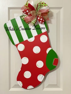 Christmas Stocking Door Hanger (C018)