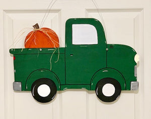 Farm Truck with Pumpkin Door Hanger (F010)